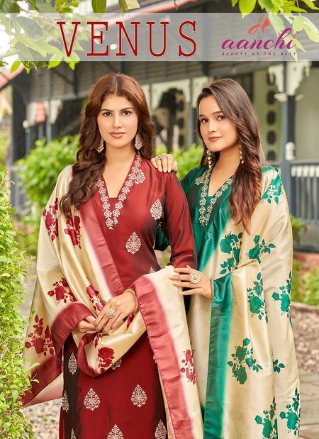 Venus By Aanchi Rangila Silk Stylish Kurti With Bottom Dupatta Wholesale Clothing Suppliers In India
